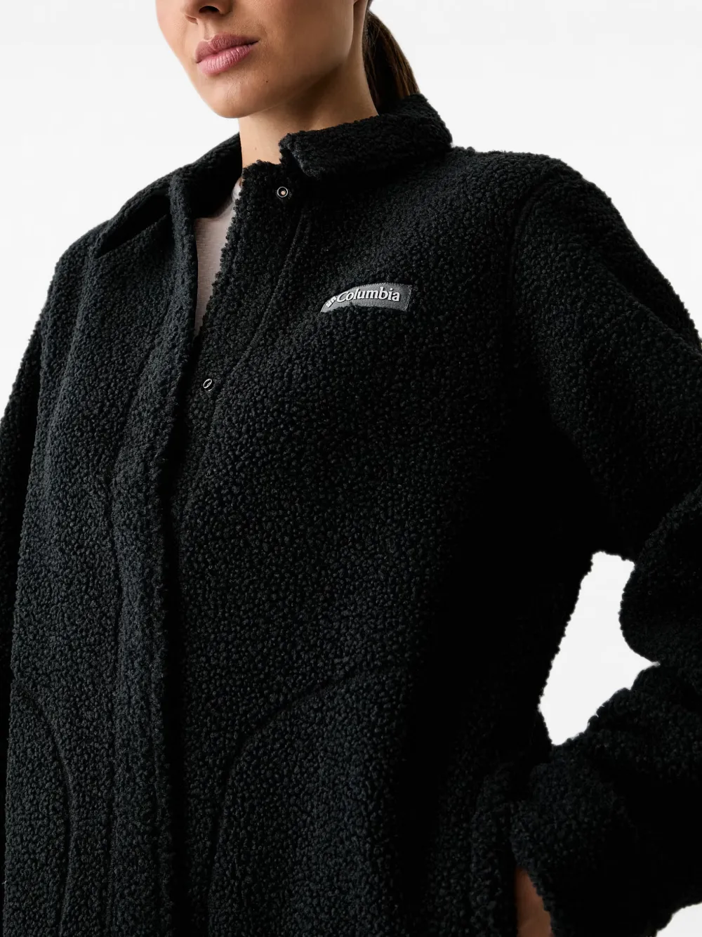 Columbia Panorama fleece jack met logo-patch Zwart