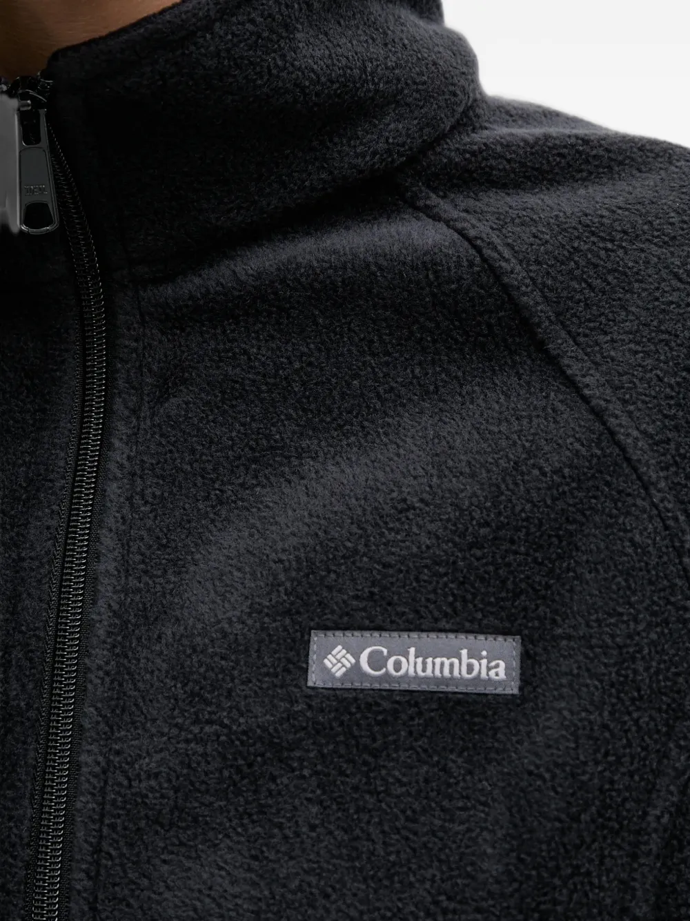 Columbia Benton Springs jack met logo-patch en rits Zwart