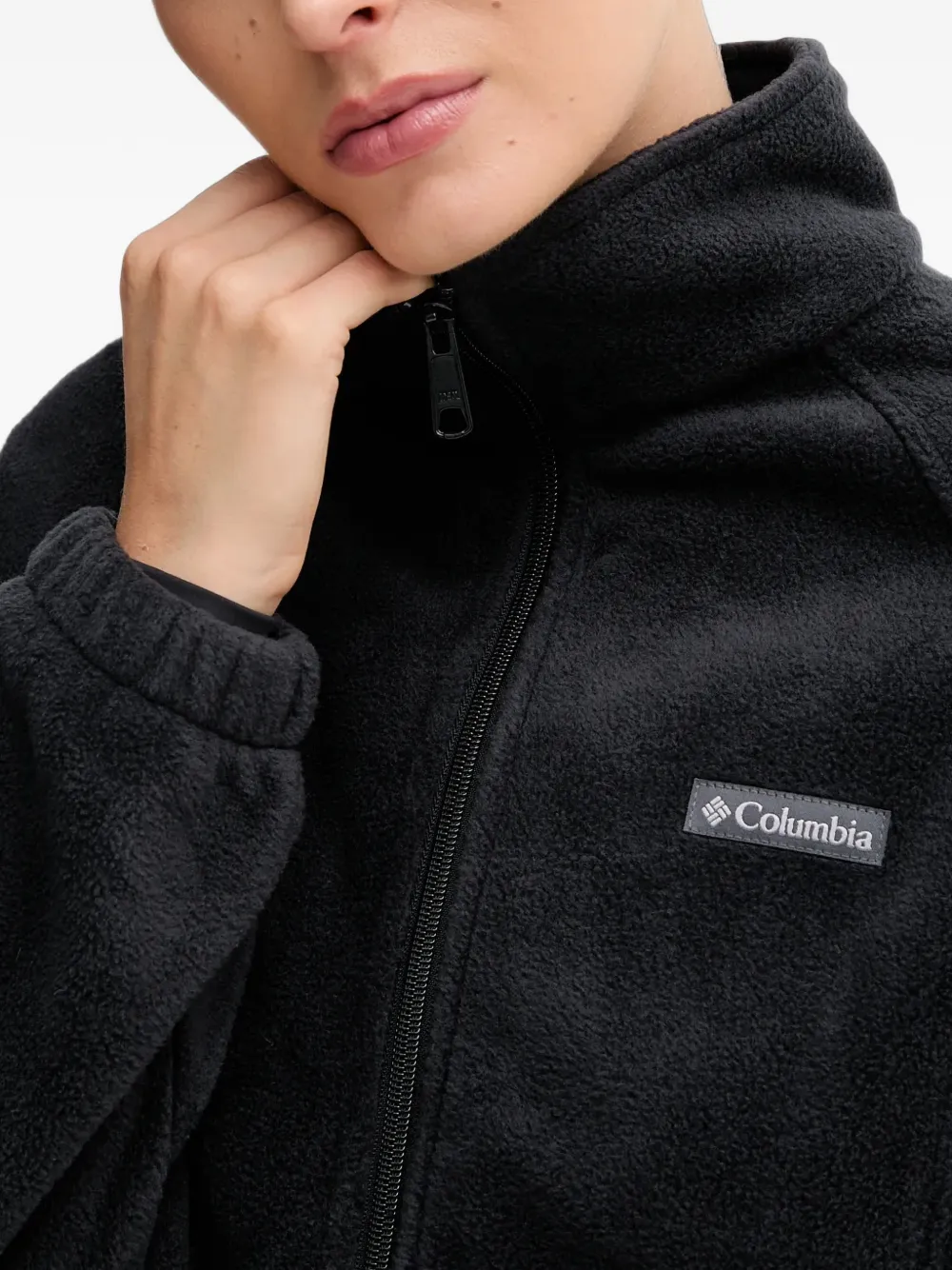 Columbia Benton Springs jack met logo-patch en rits Zwart