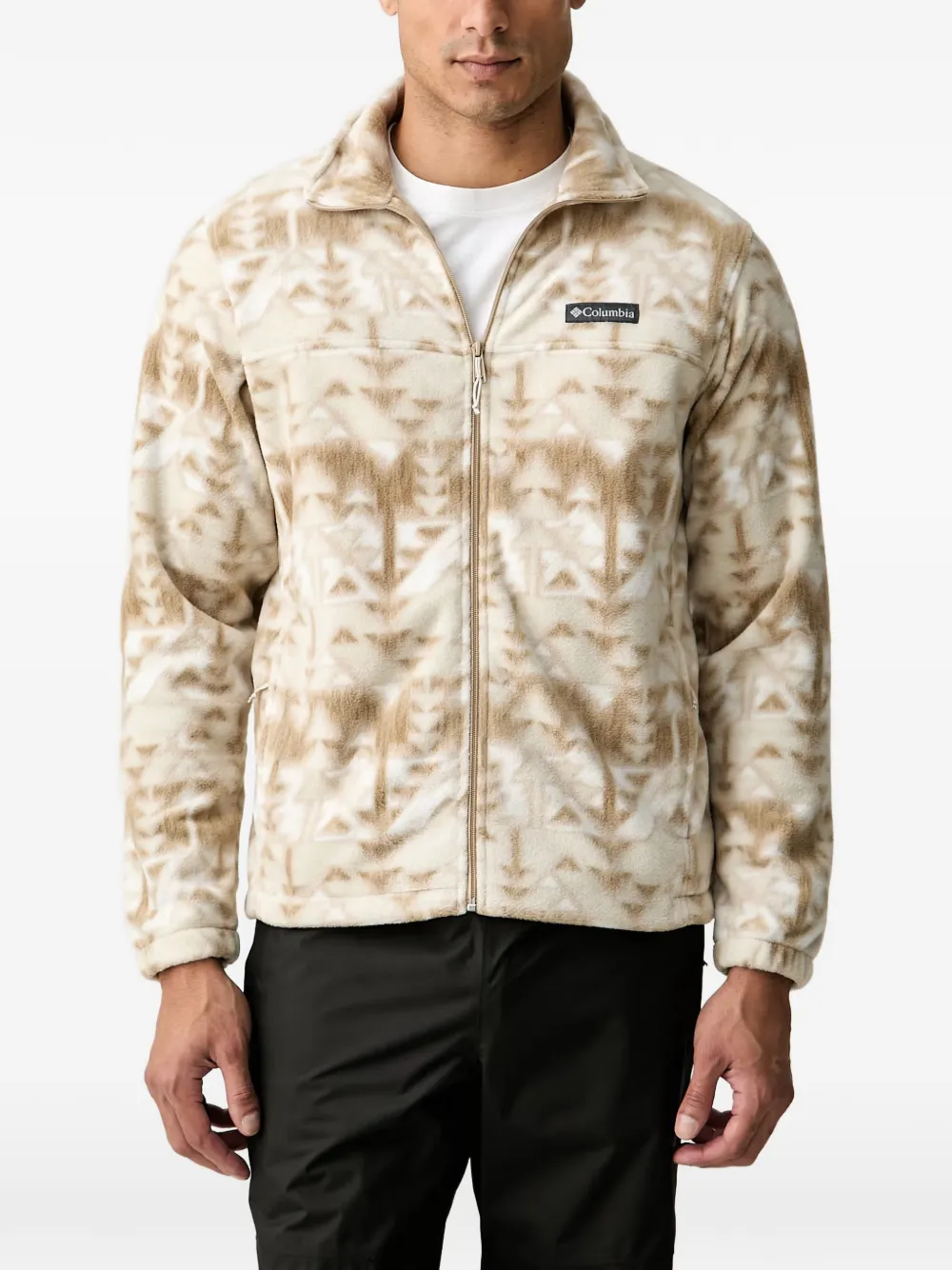 Columbia Steens Mountain geometric-print zip-up jacket