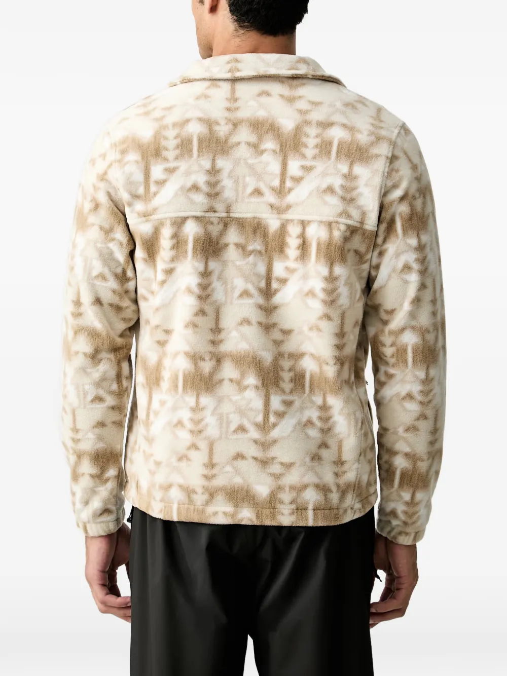 Columbia Steens Mountain jack met geometrische print en rits Beige