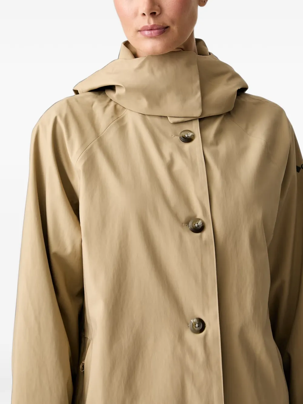 Columbia Amaze jas met capuchon en knopen Beige