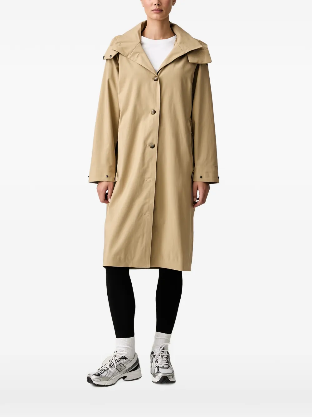 Columbia Amaze hooded button-up coat - Nude