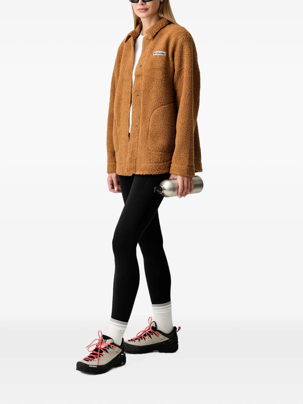 Columbia Panorama fleece shirtjack met rits Bruin