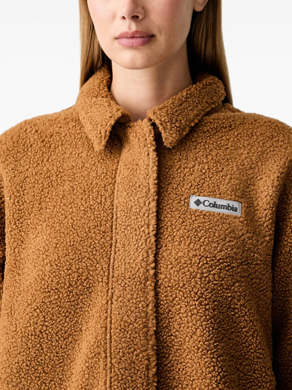 Columbia Panorama fleece shirtjack met rits Bruin
