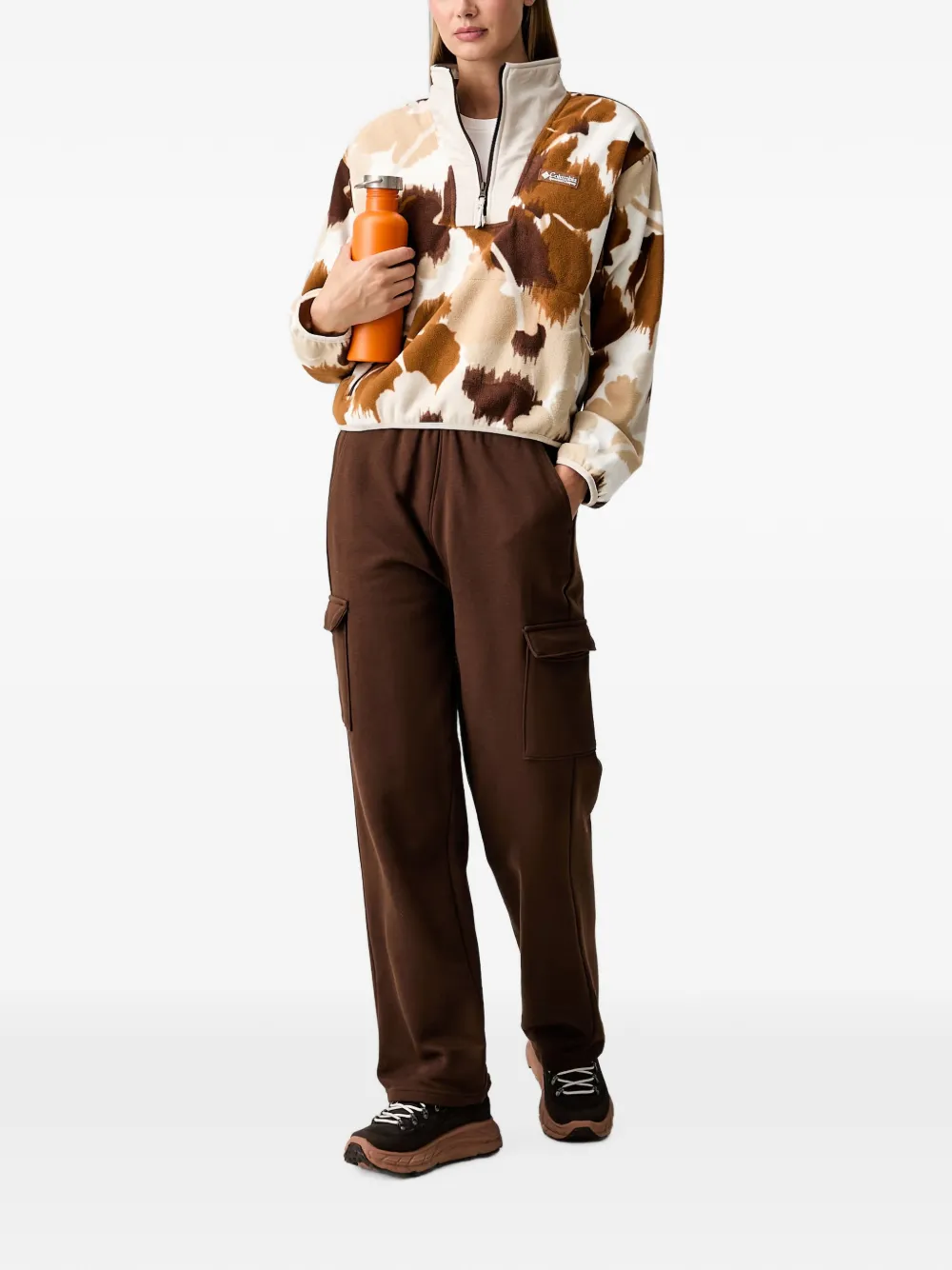 Columbia Sequoia Grove II fleece sweater met abstracte print Beige