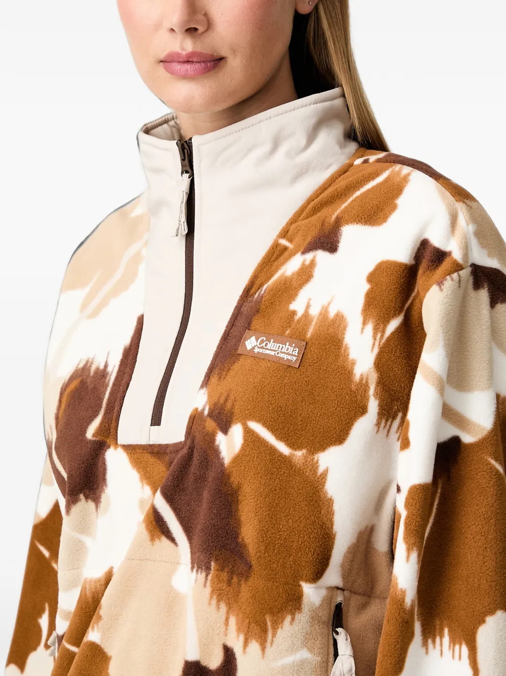 Columbia Sequoia Grove II fleece sweater met abstracte print Beige