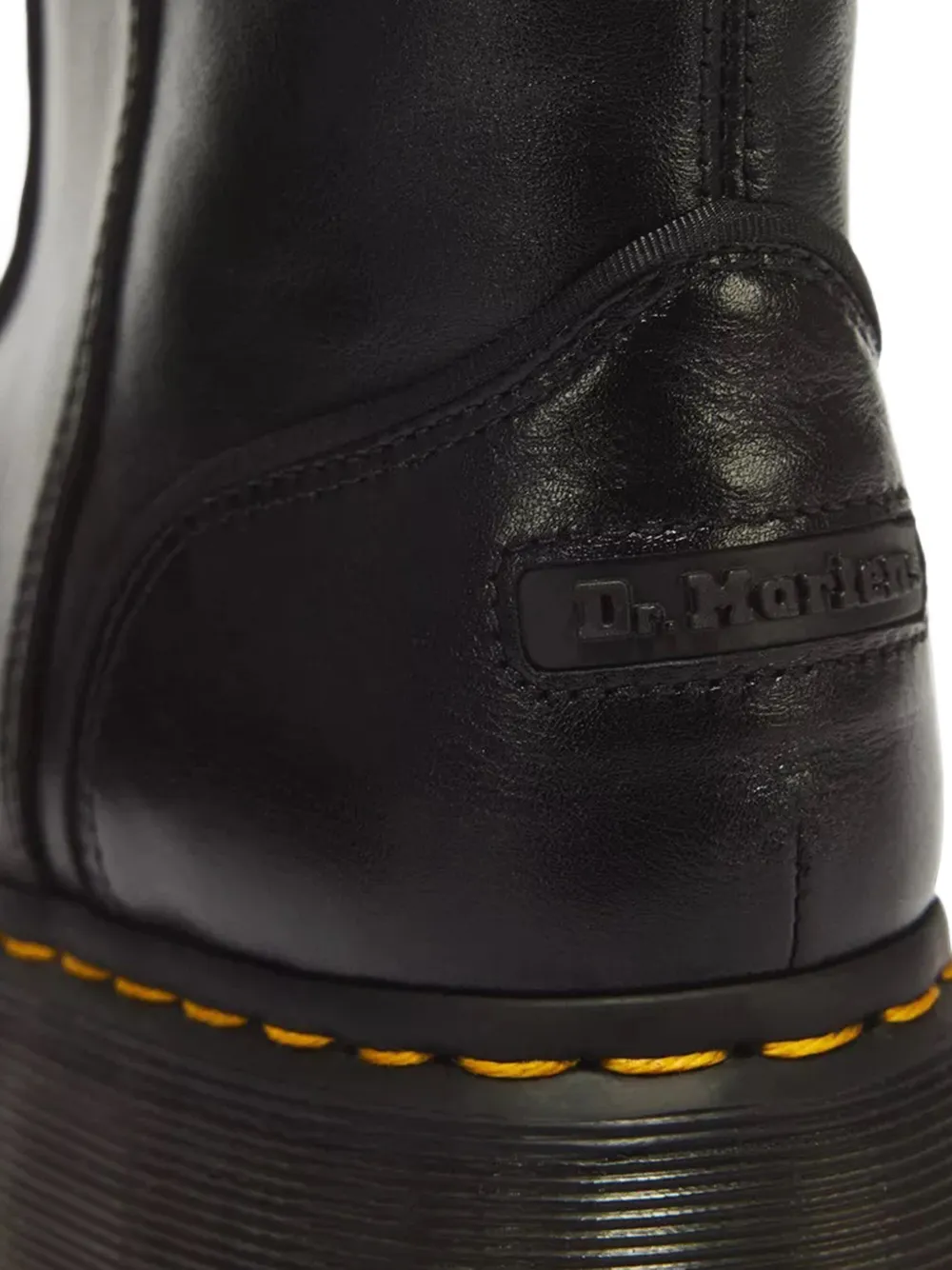 Dr. Martens Buzz Hi High buckle-detail leather boots Zwart