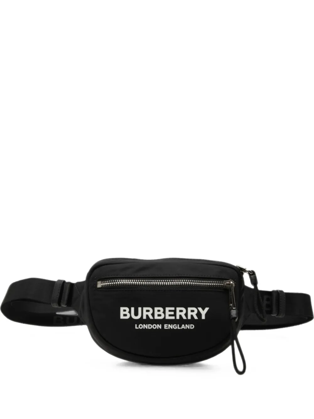 Burberry Pre-Owned 2000-2017 Cannon nylon heuptas met logo Zwart