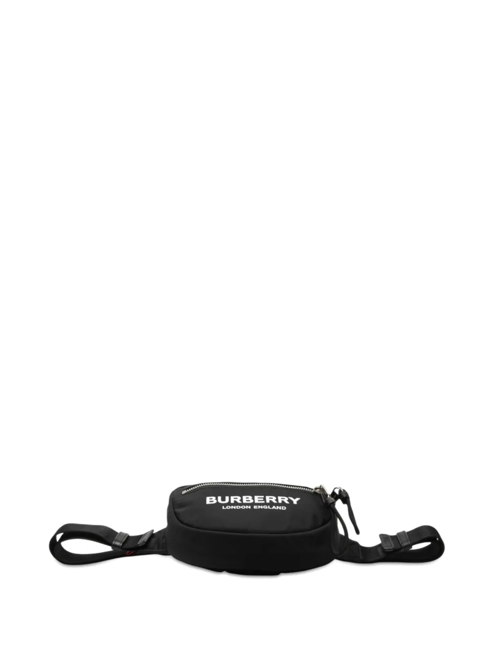 Burberry Pre-Owned 2000-2017 Cannon nylon heuptas met logo Zwart
