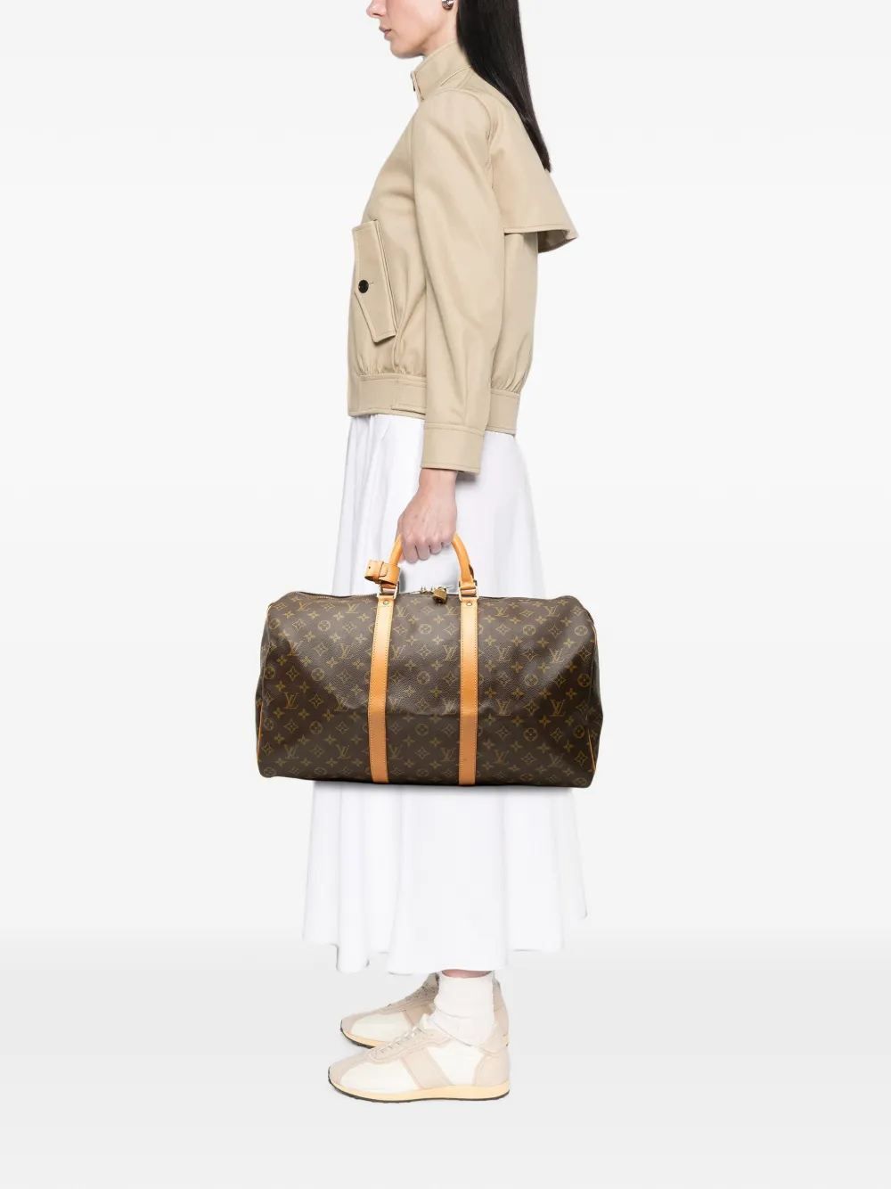 Louis Vuitton Pre-Owned 1995 Monogram Keepall 50 travel bag - Braun