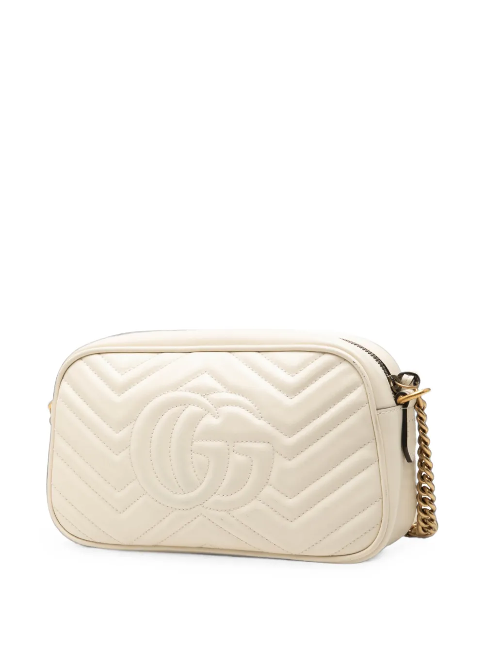 Gucci Pre-Owned 2016-2026 Small GG Marmont Matelasse Calfskin crossbody bag - Braun