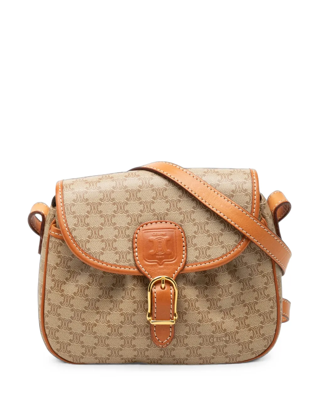Celine Pre-Owned Borsa a tracolla Macadam in tela cerata 2010 - Toni neutri