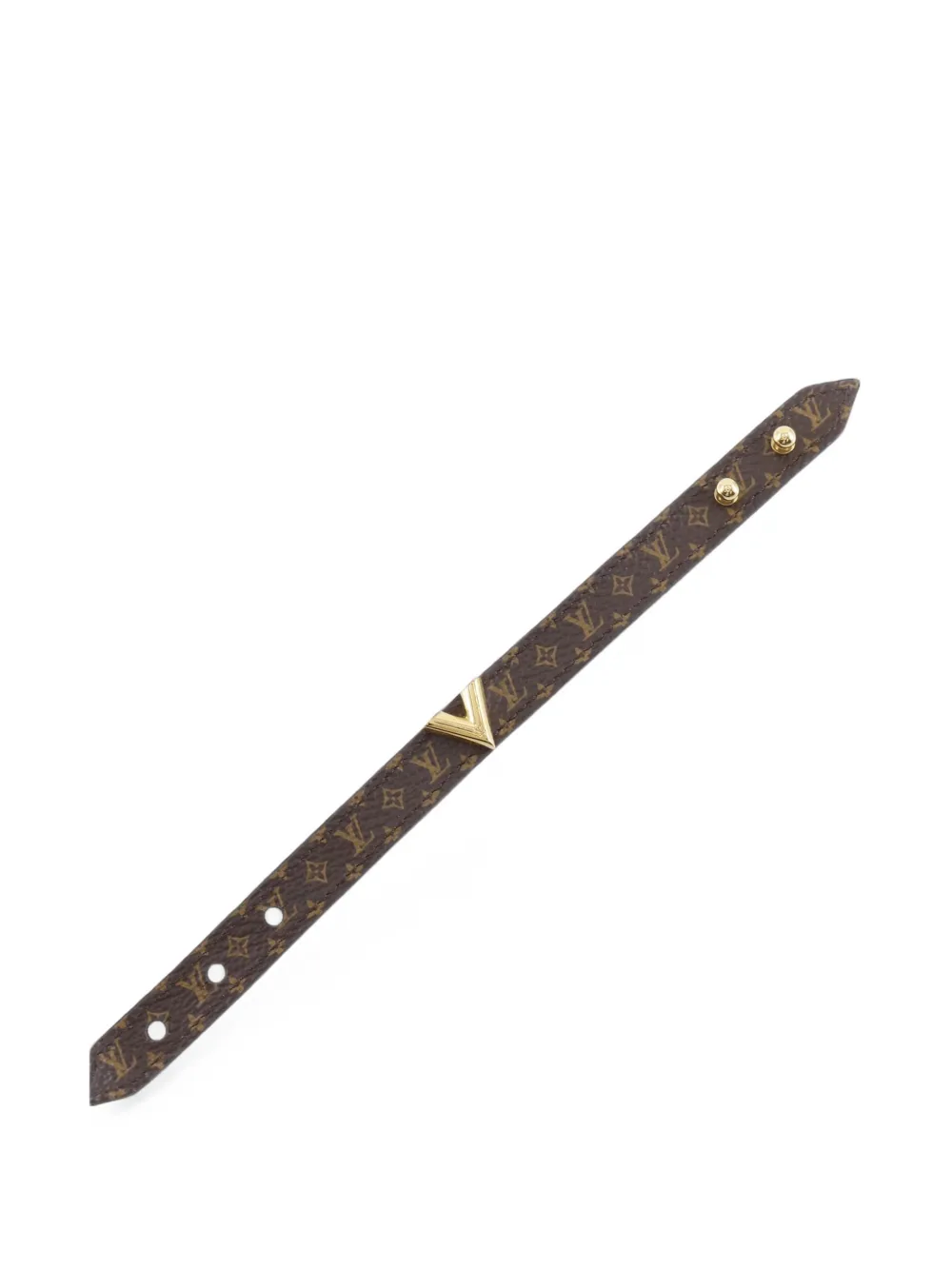 Louis Vuitton Pre-Owned 2022 Monogram Essential V Armband - Braun