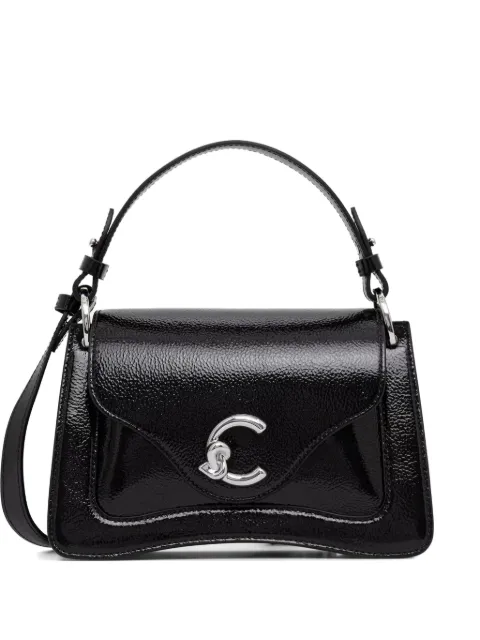 Coccinelle C-logo patent leather tote bag