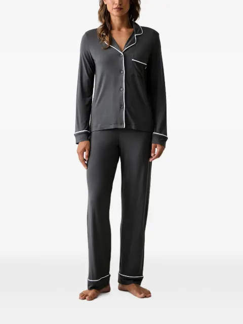 DKNY piped-trim pajamas