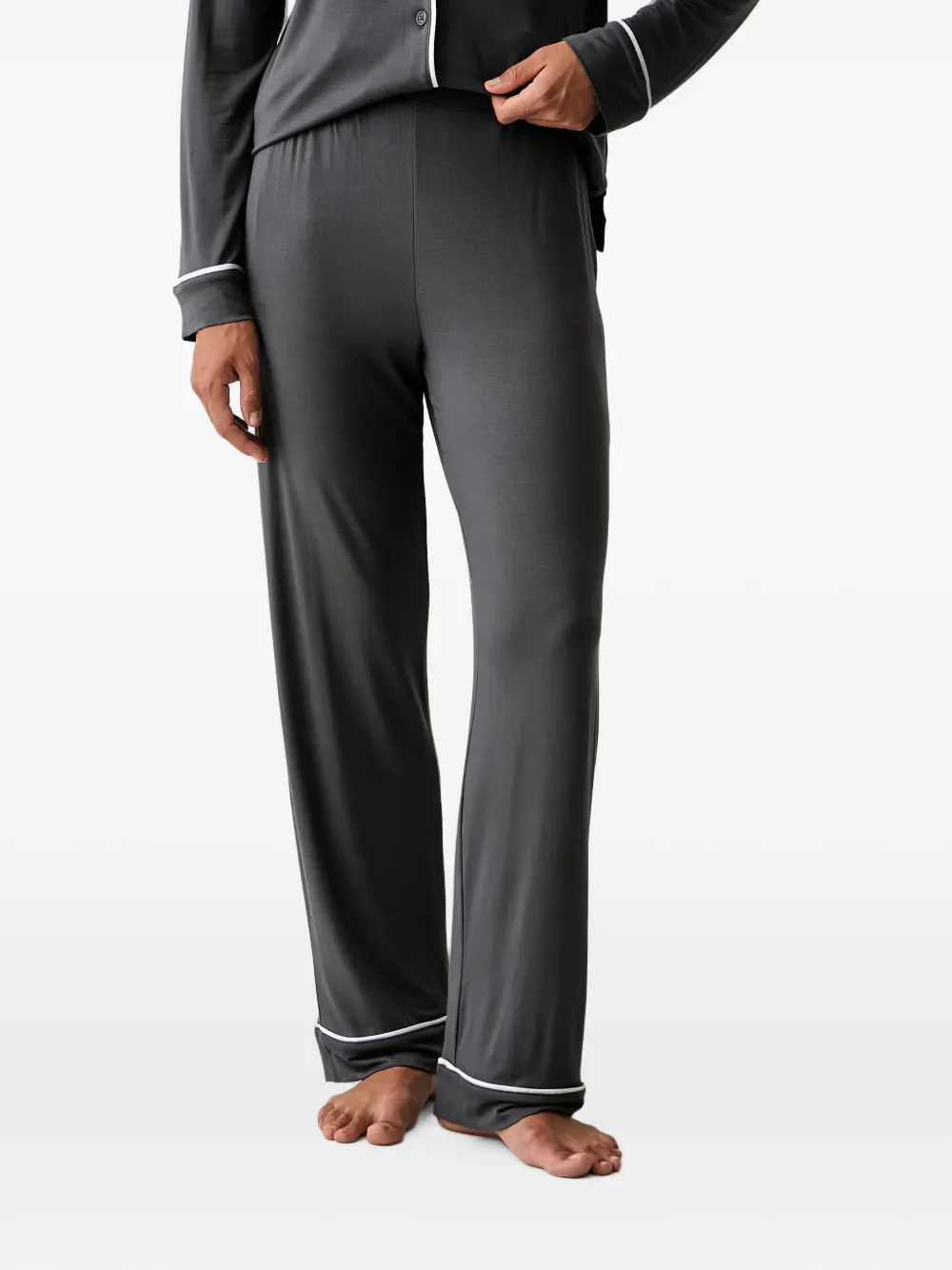 DKNY Pyjama met afwerking Grijs
