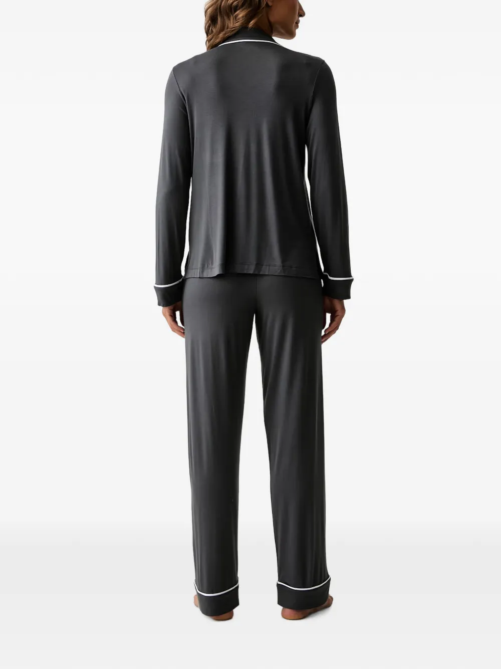DKNY Pyjama met afwerking Grijs