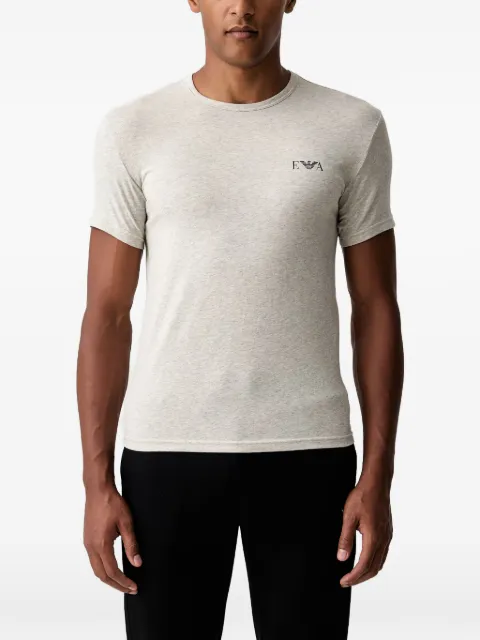 Emporio Armani pack de playeras con cuello redondo y logo estampado (set de 2)