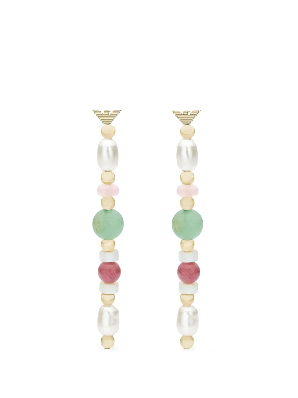 Emporio Armani pearl beaded drop earrings - Oro