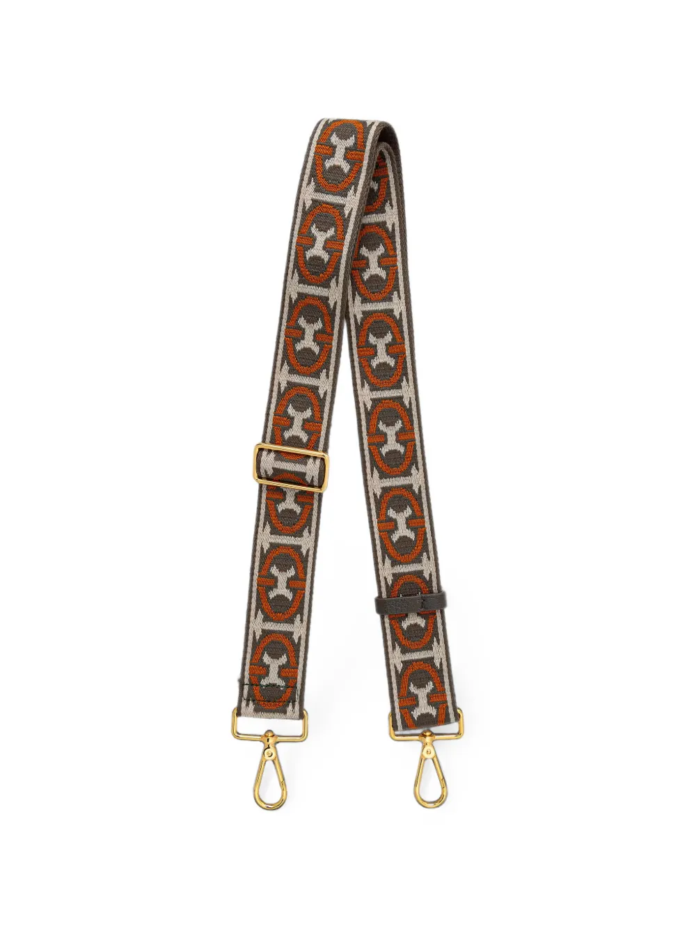 Coccinelle Schouderband met logo-monogram Grijs