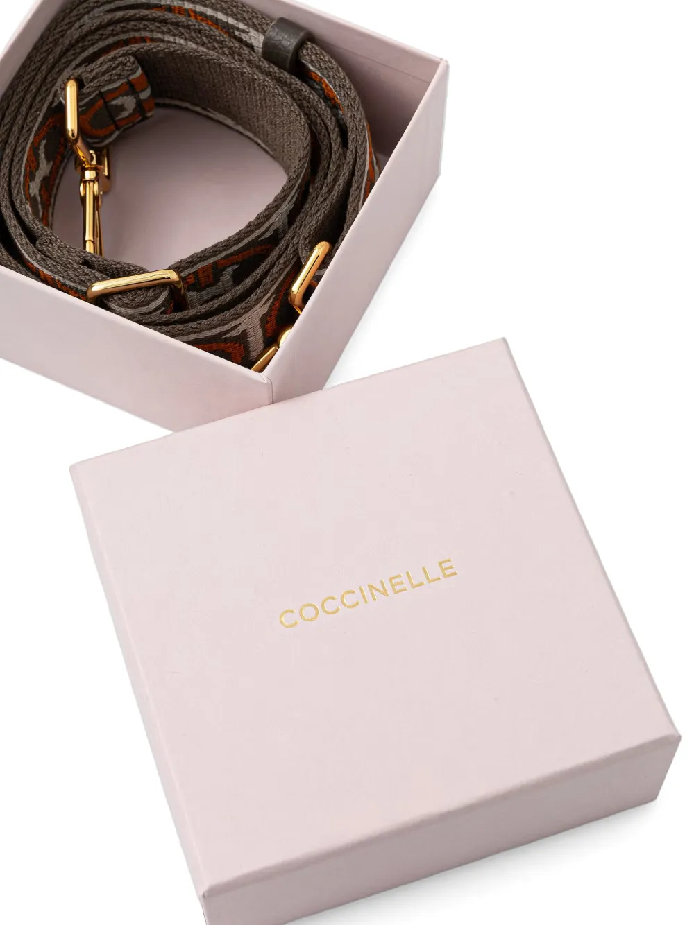 Coccinelle Schouderband met logo-monogram Grijs
