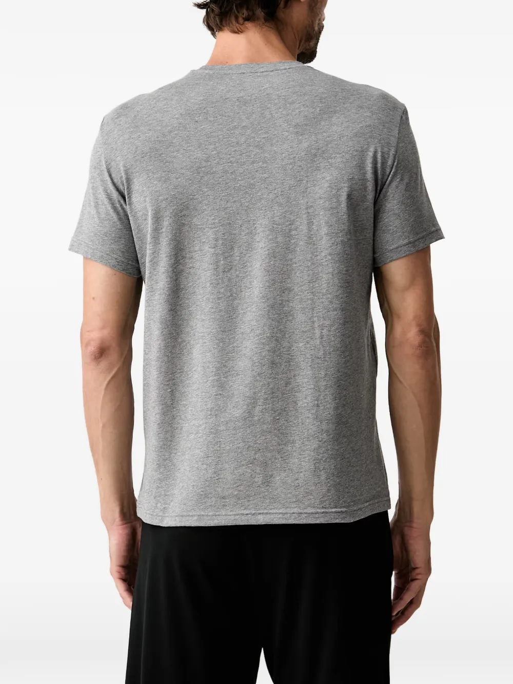 Emporio Armani Twee T-shirts met geborduurd logo Zwart