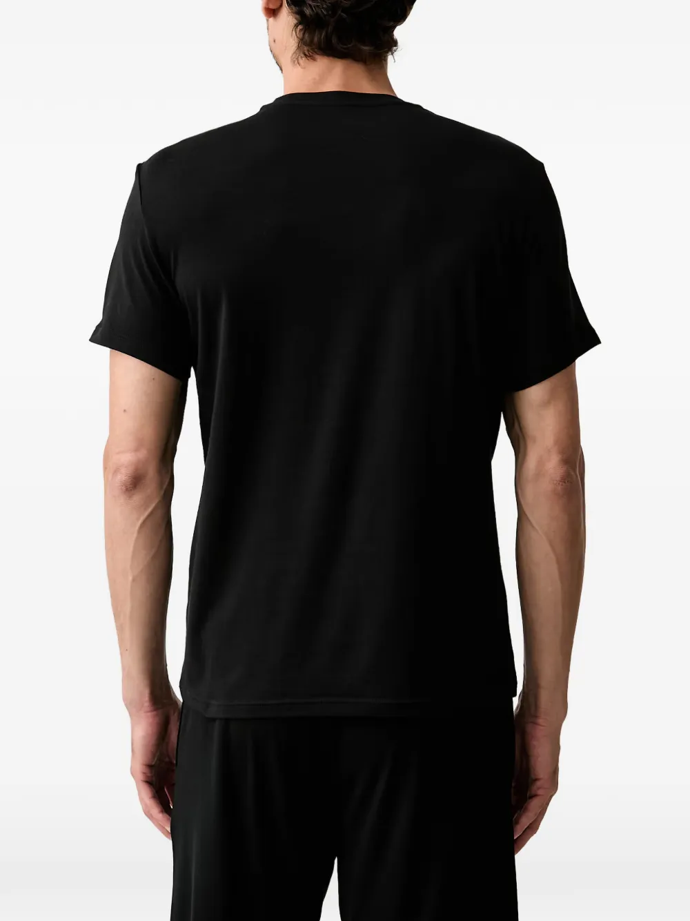 Emporio Armani Twee T-shirts met geborduurd logo Zwart