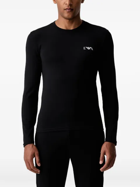 Emporio Armani logo-print long-sleeve T-shirt