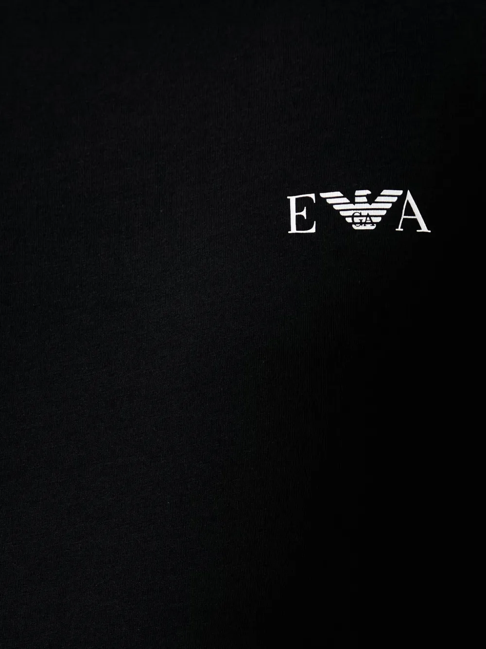 Emporio Armani T-shirt met logoprint Zwart