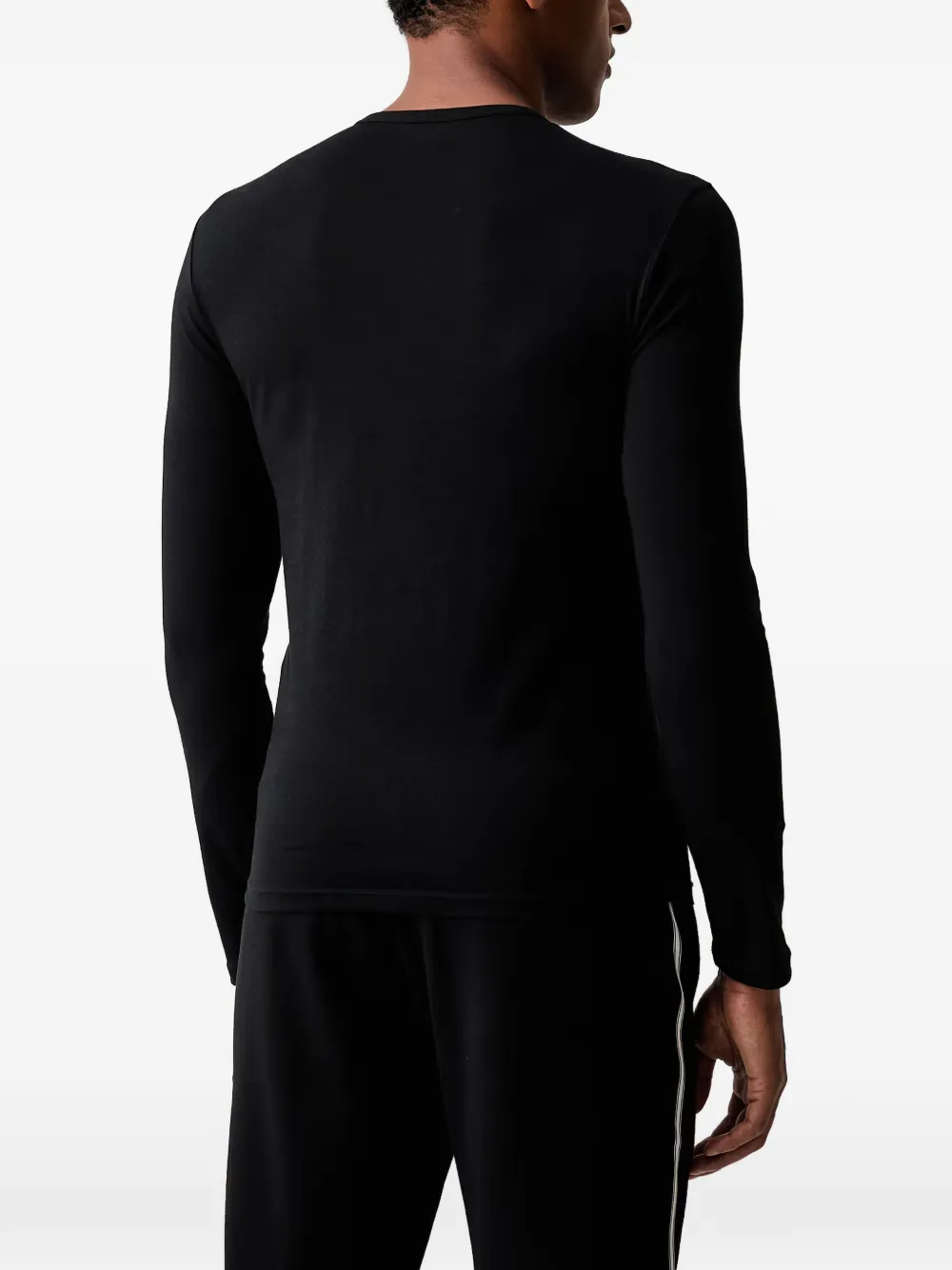 Emporio Armani T-shirt met logoprint Zwart