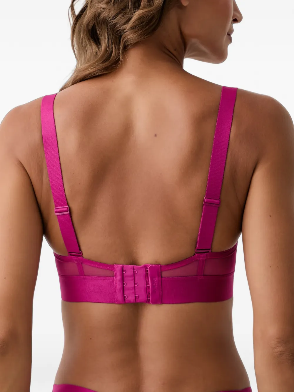 DKNY sheer-panelled underwired bra Roze