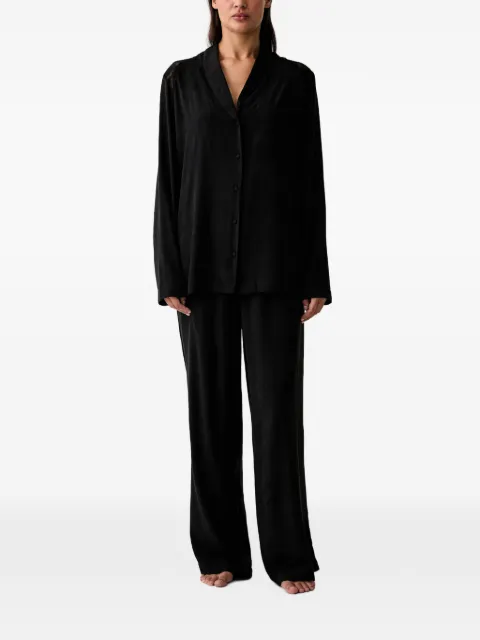 Emporio Armani lace-insert pajamas