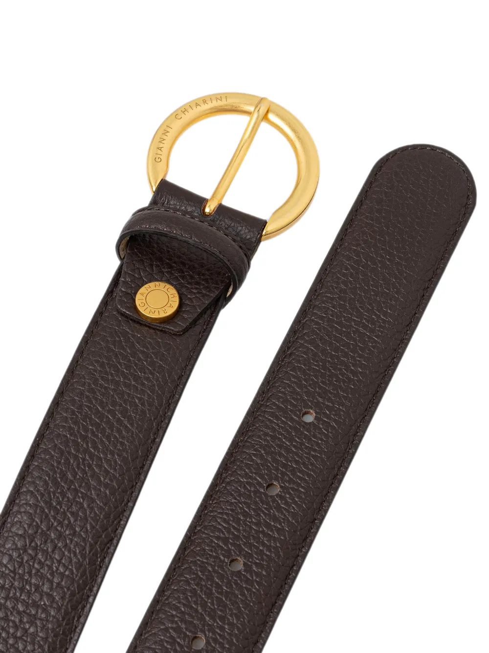 GIANNI CHIARINI Leren gespriem Bruin