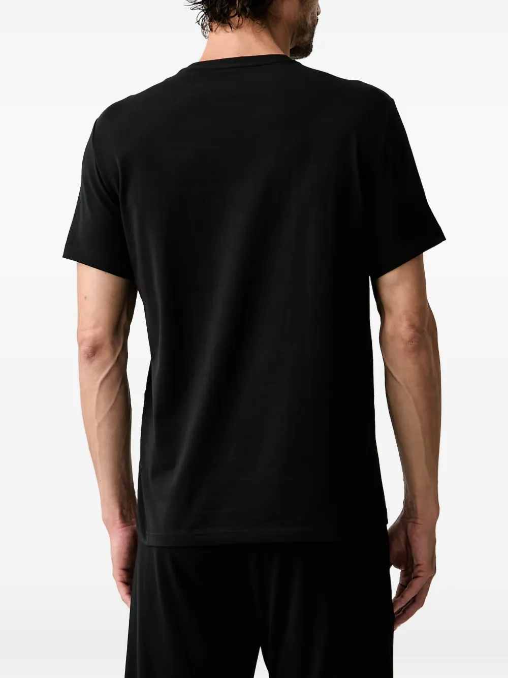 Emporio Armani T-shirt met logoprint Zwart