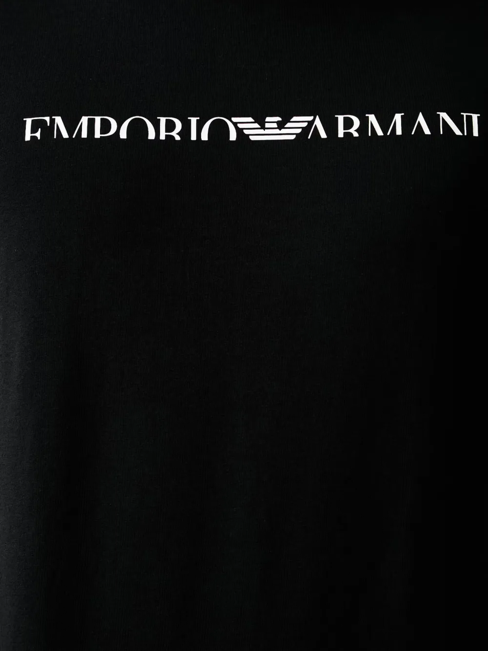 Emporio Armani T-shirt met logoprint Zwart