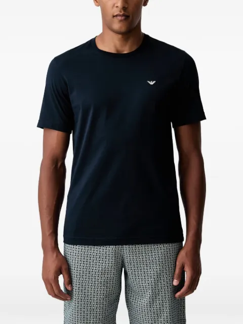 Emporio Armani logo-embroidered pajamas
