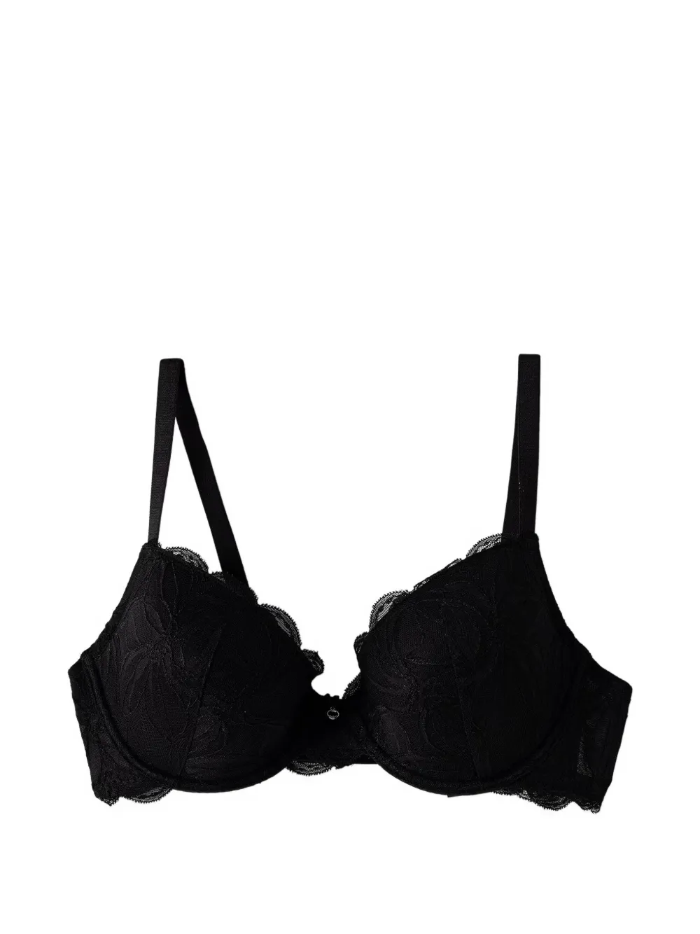 Emporio Armani lace-trim push-up bra - Nero
