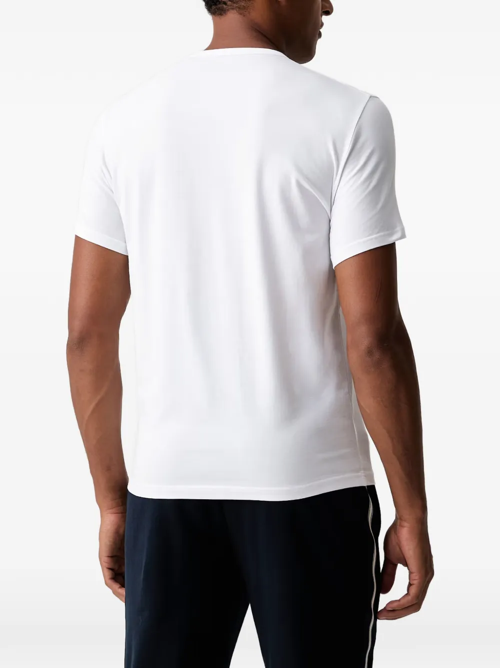 Emporio Armani Twee T-shirts met logopatch Wit