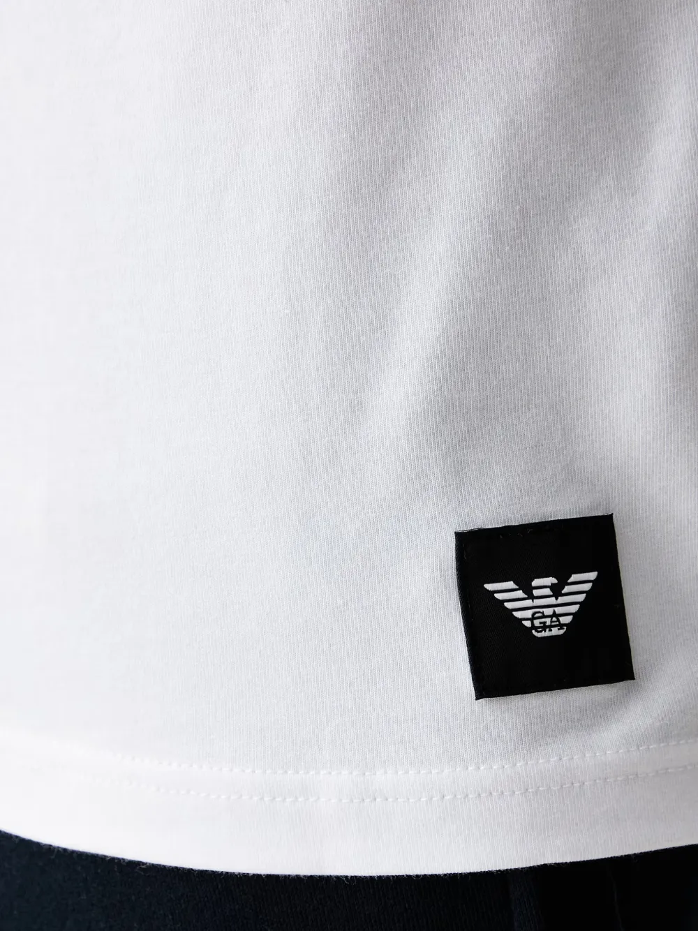 Emporio Armani Twee T-shirts met logopatch Wit