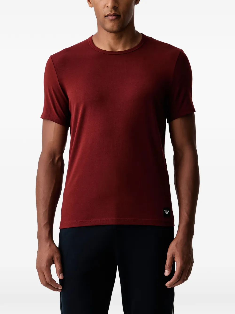 Emporio Armani logo-patch T-shirts (set of two)