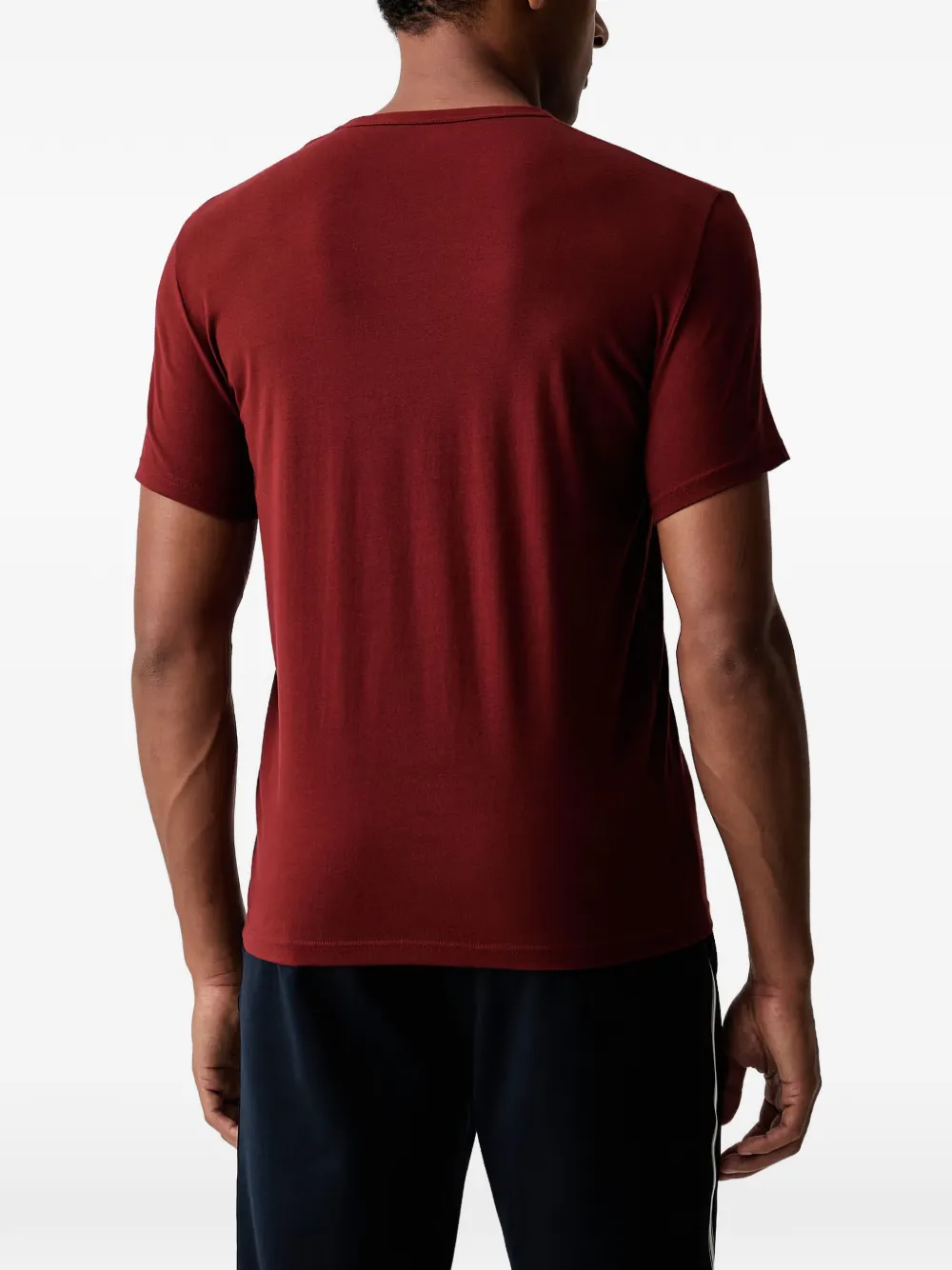Emporio Armani Twee T-shirts met logopatch Rood