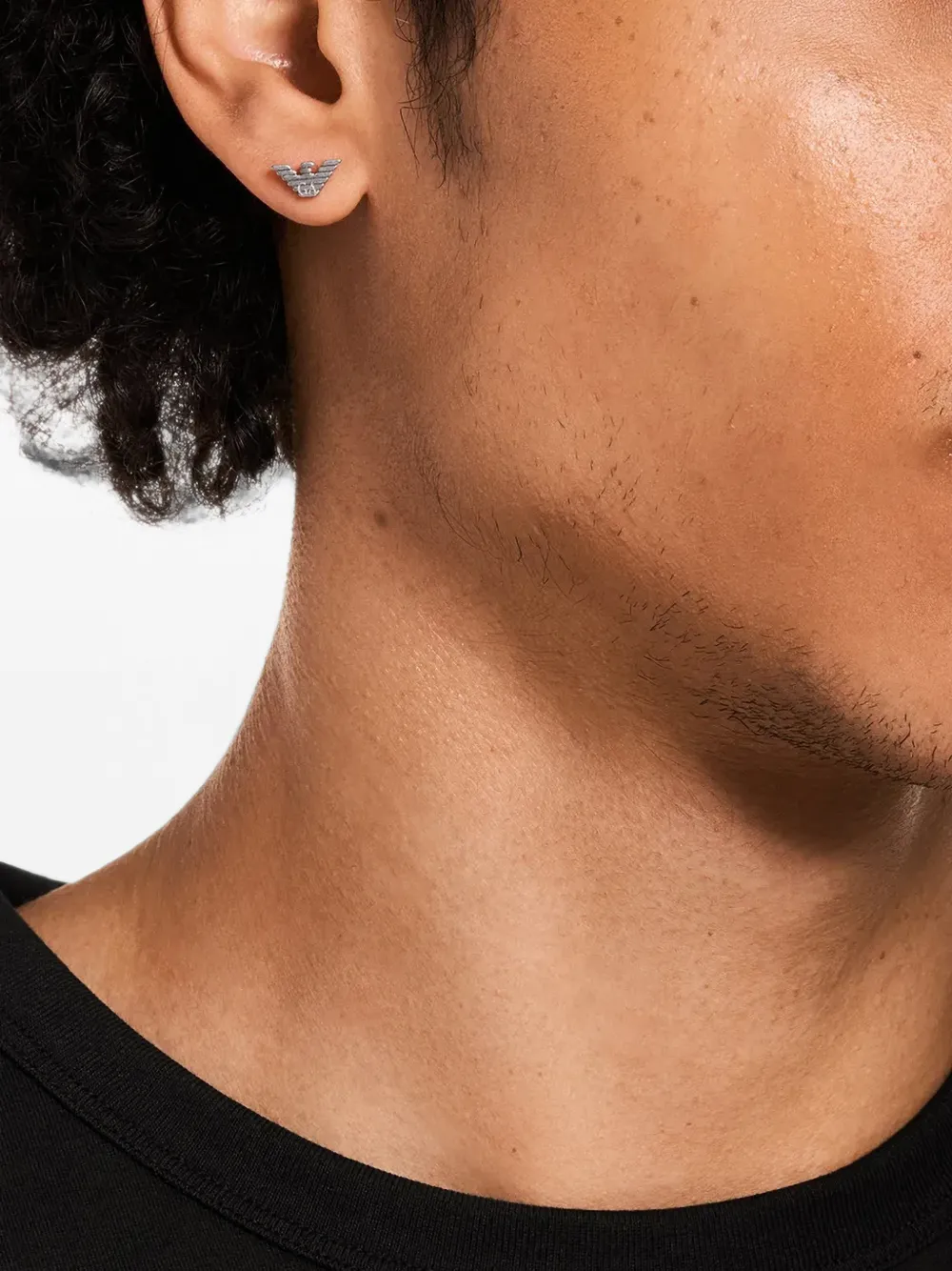 Emporio Armani Ohrstecker mit Adlermotiv - Silber
