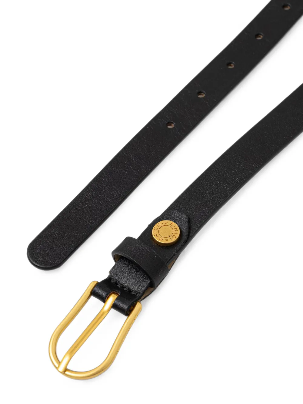 GIANNI CHIARINI Leren gespriem Zwart