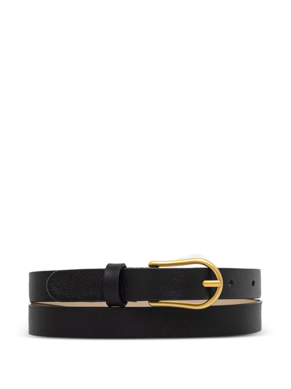 GIANNI CHIARINI leather pin-buckle belt - Nero