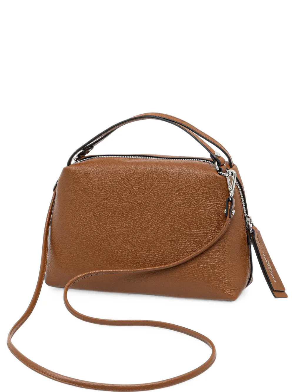 GIANNI CHIARINI pebbled-leather crossbody bag - Braun