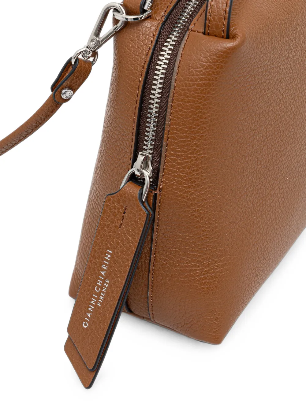 GIANNI CHIARINI Leren crossbodytas Bruin