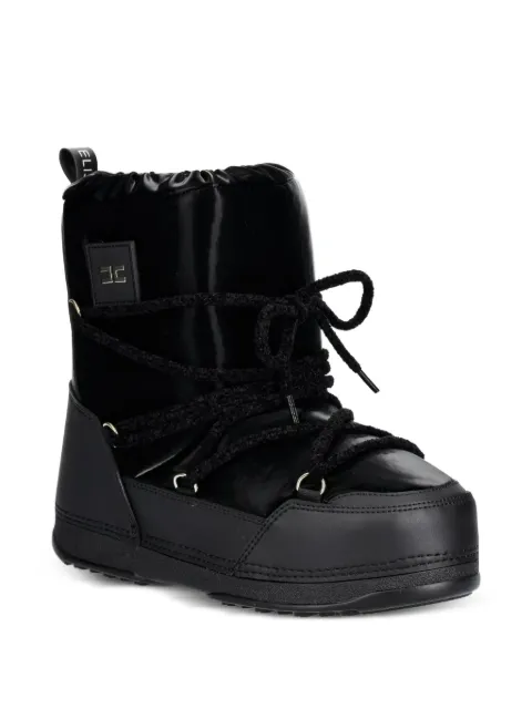 Elisabetta Franchi La Mia Bambina botas con agujetas y parche del logo