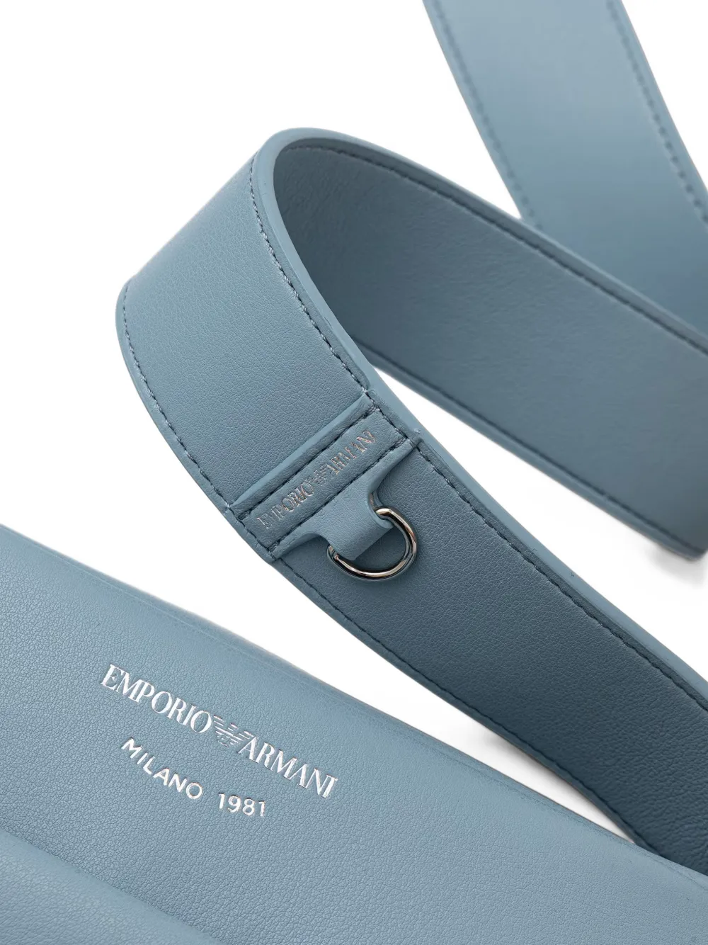 Emporio Armani Schoudertas met logoprint Blauw