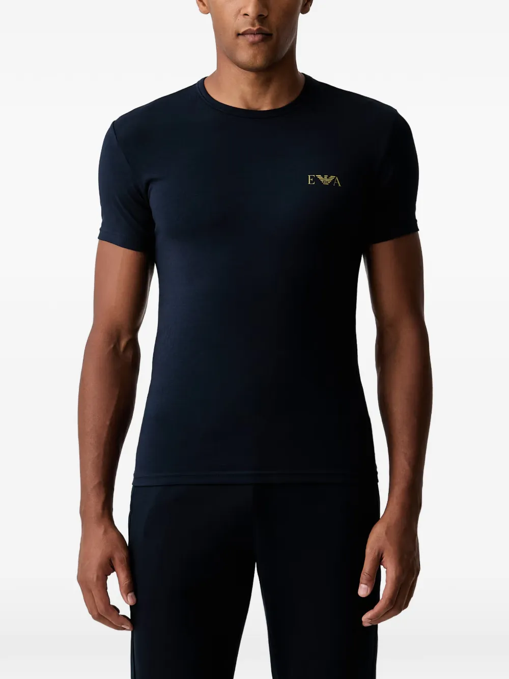 Emporio Armani Twee T-shirts met logoprint Groen